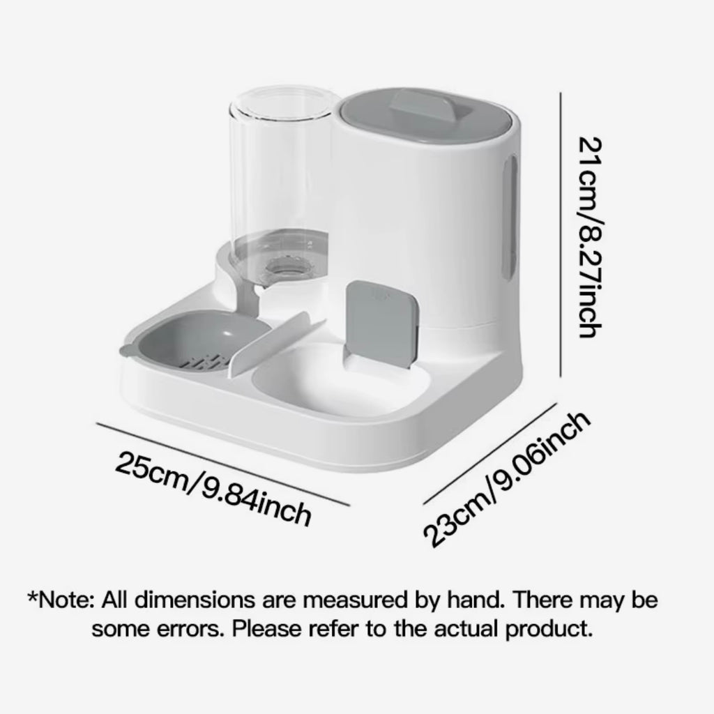 1-Pack Automatic Gravity-Fed Cat Water Dispenser & Feeder