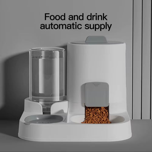 1-Pack Automatic Gravity-Fed Cat Water Dispenser & Feeder