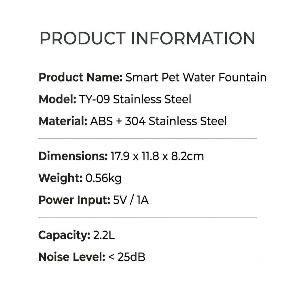 SMART PET WATER FOUNTAIN