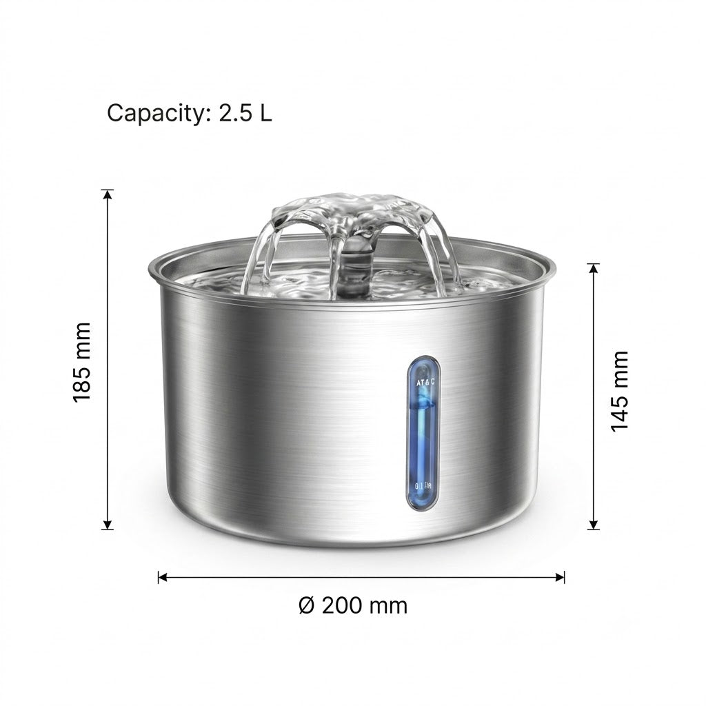 Stainless Steel Pet Fountain